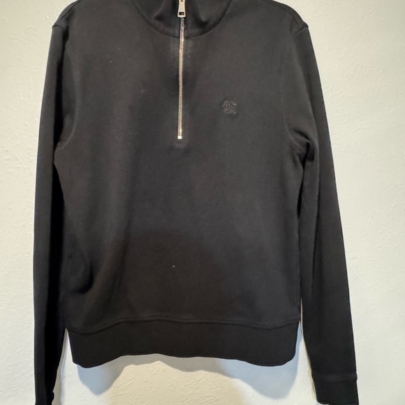 Burberry Men's Black Half-Zip Sweater - Picture 1 of 5